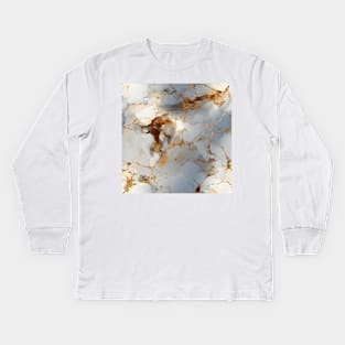 Marble Stone Pattern 11 Kids Long Sleeve T-Shirt